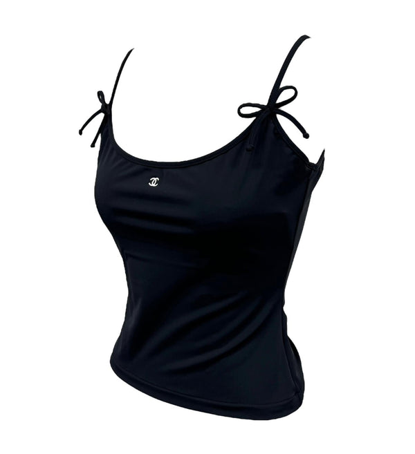 Chanel Black Stretch Tank Top