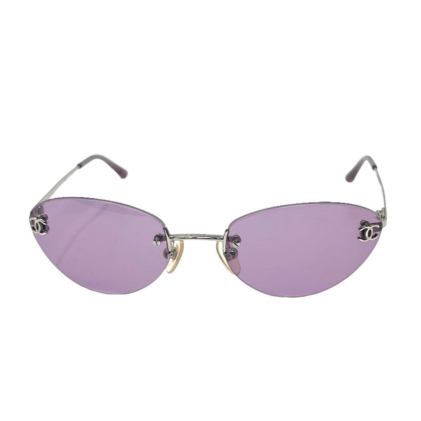 Chanel Mini Purple Logo Sunglasses