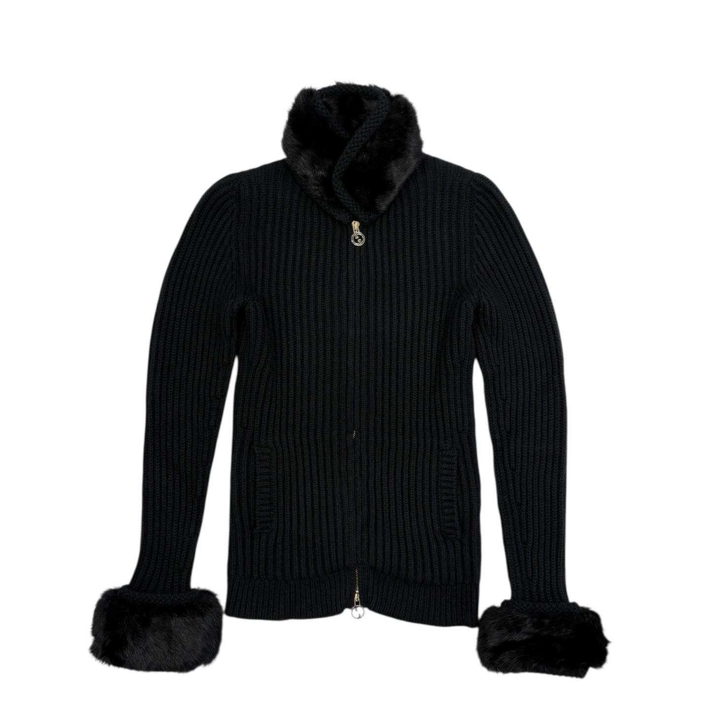 Gucci Black Logo Zip Sweater