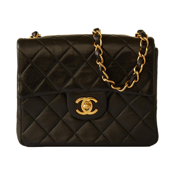 Chanel Black Lambskin Small Flap Bag