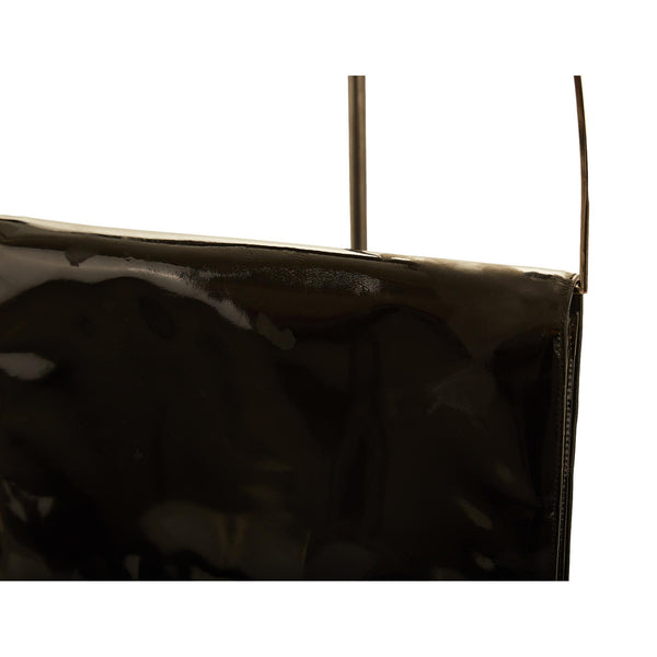 Gucci x Tom Ford Black Patent Metal Handle Bag