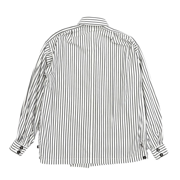Chanel Black Striped Oversized Button Down