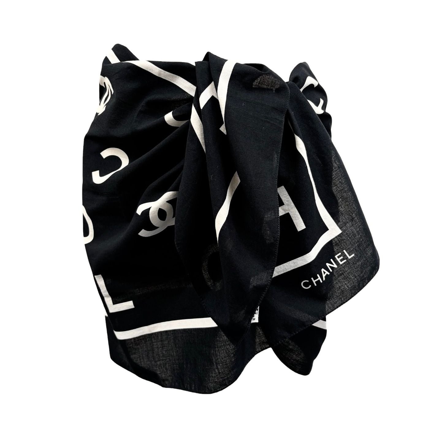 Chanel Black Coco Logo Wrap