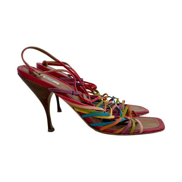 Prada Multicolor Strap Heels