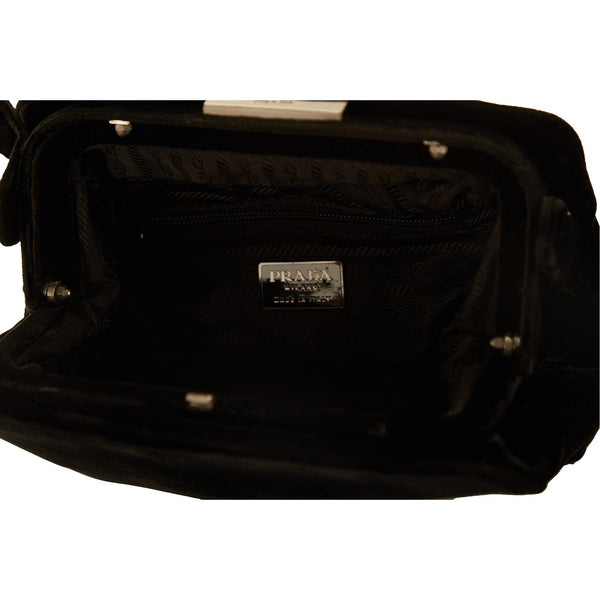 Prada Black Velvet Shoulder Bag