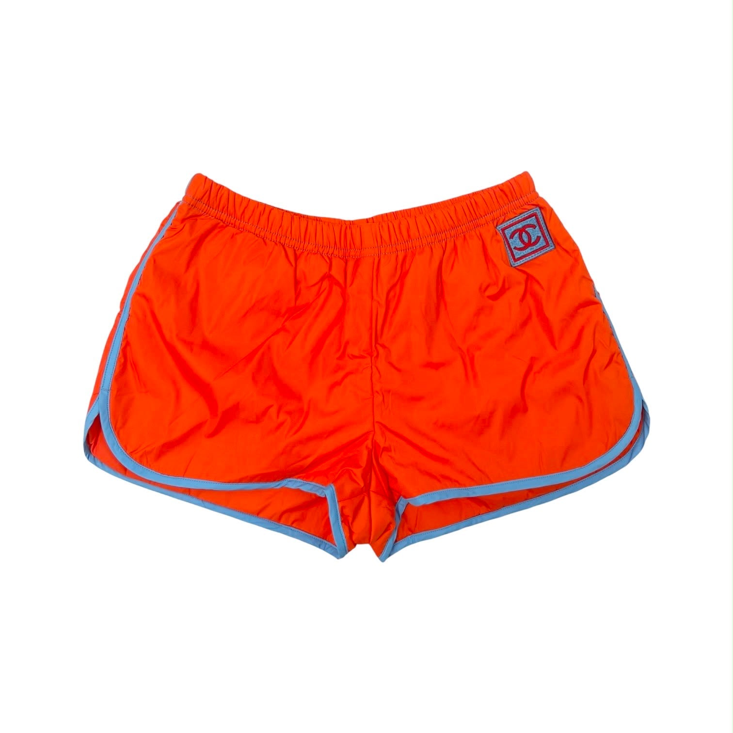 Chanel Sport Orange Logo Shorts