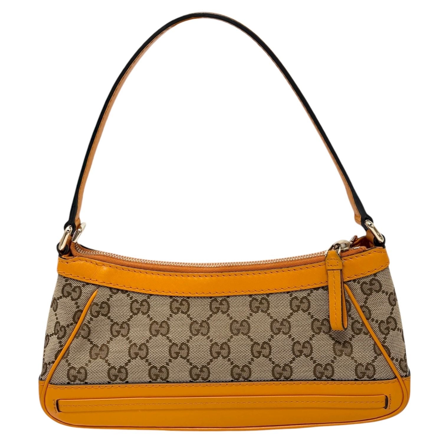 Gucci Orange Canvas Shoulder Bag