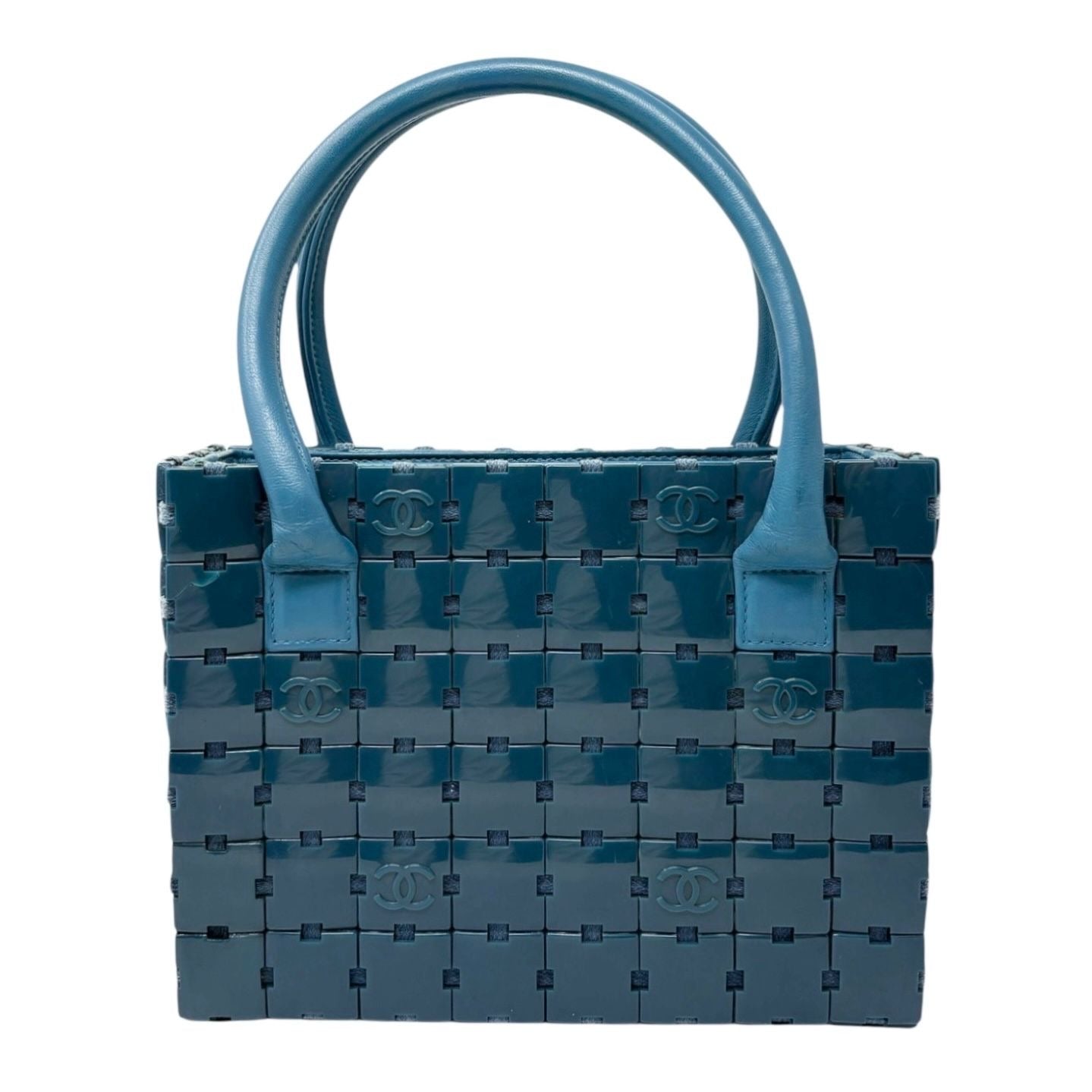 Chanel Blue Logo Puzzle Bag