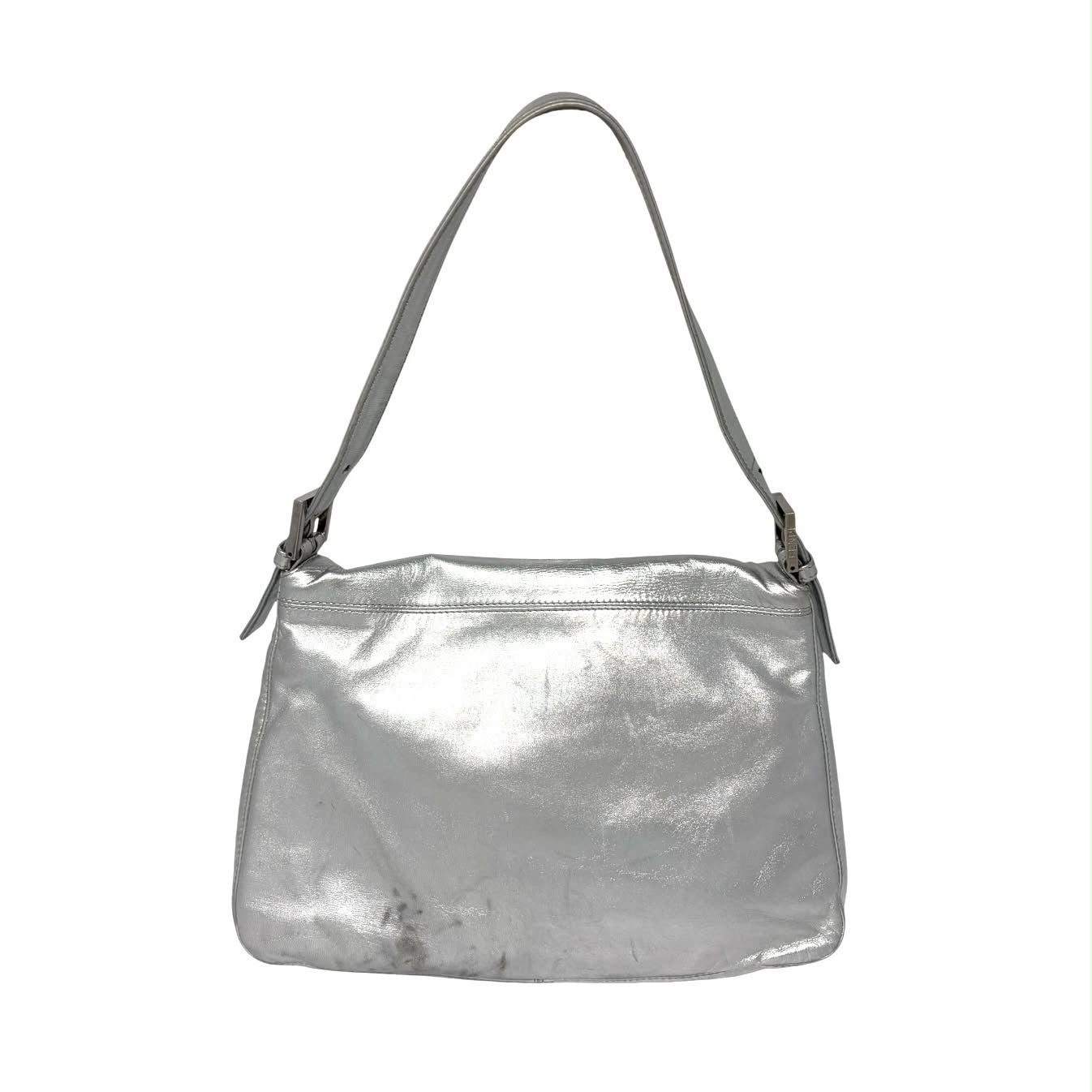 Fendi Silver Rhinestone Mama Baguette