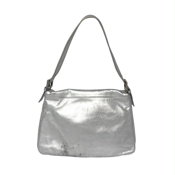 Fendi Silver Rhinestone Mama Baguette