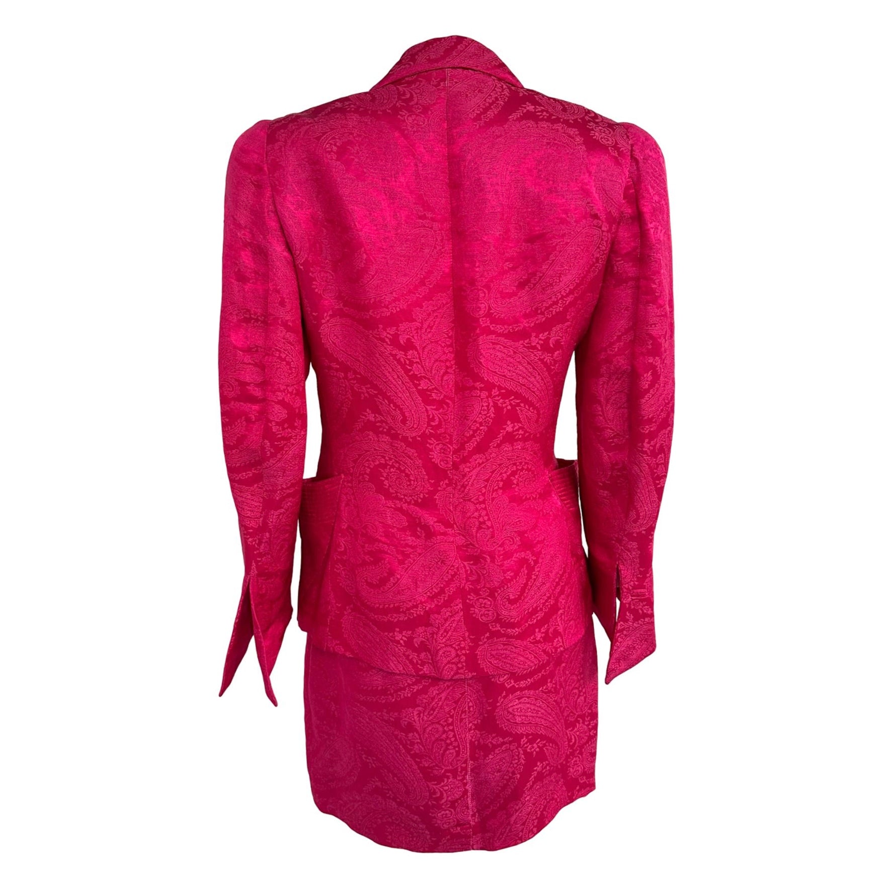 versace hot pink dress Gianni Versace 1998 Pink Studded Long Dress