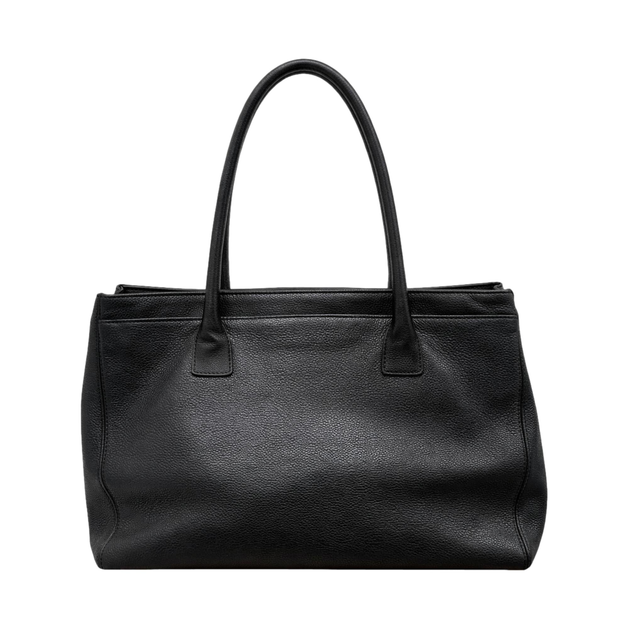 Chanel Black Caviar Cerf Tote