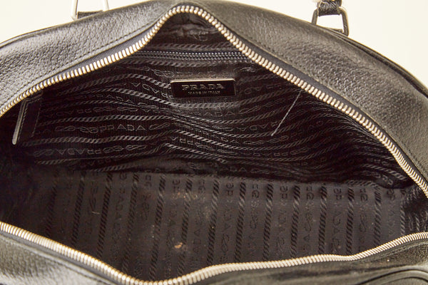 Prada Black Leather Shoulder Bag