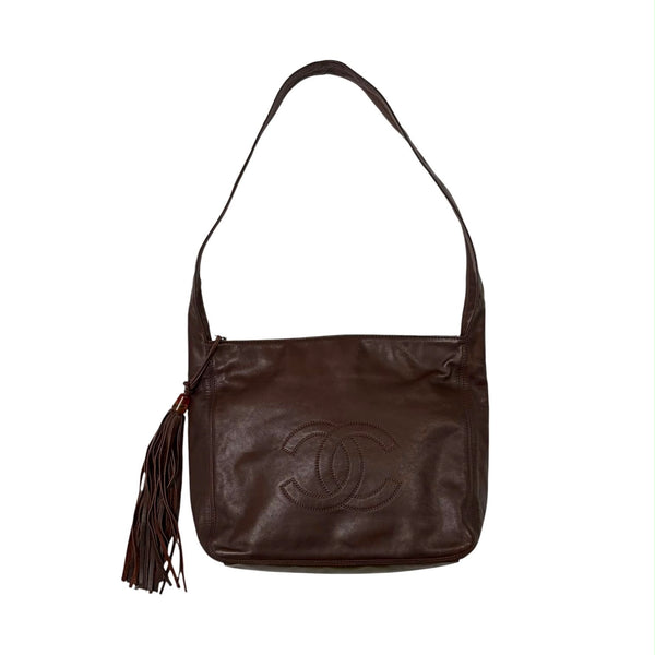 Chanel Brown Leather Shoulder Bag