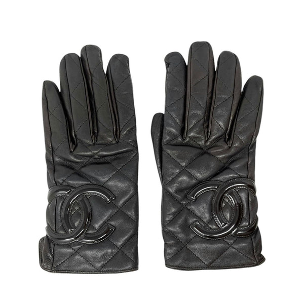 Chanel Chocolate Brown Cambon Gloves