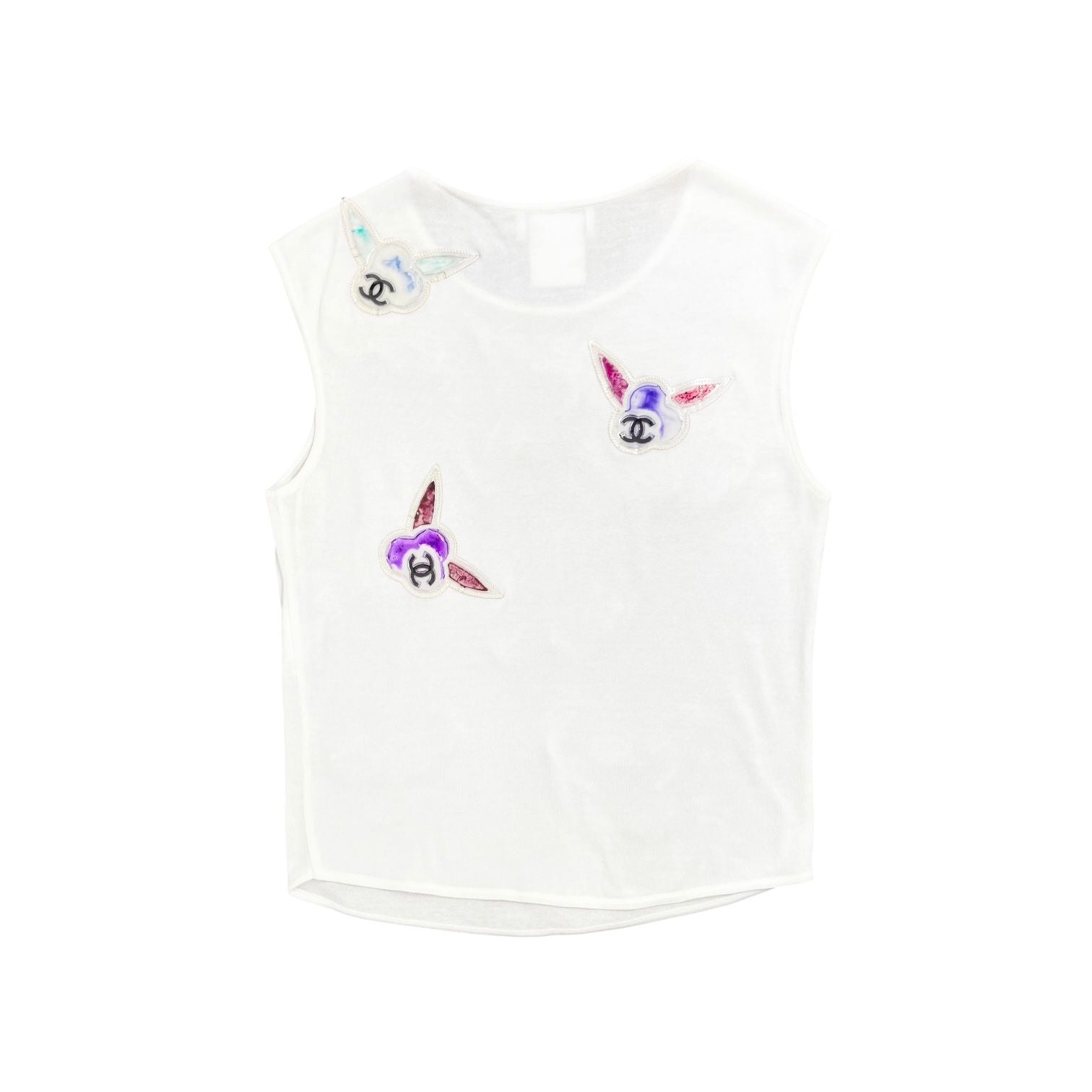 Chanel Floral Logo Tank