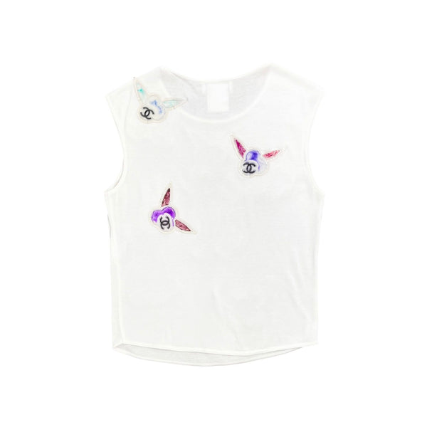 Chanel Floral Logo Tank