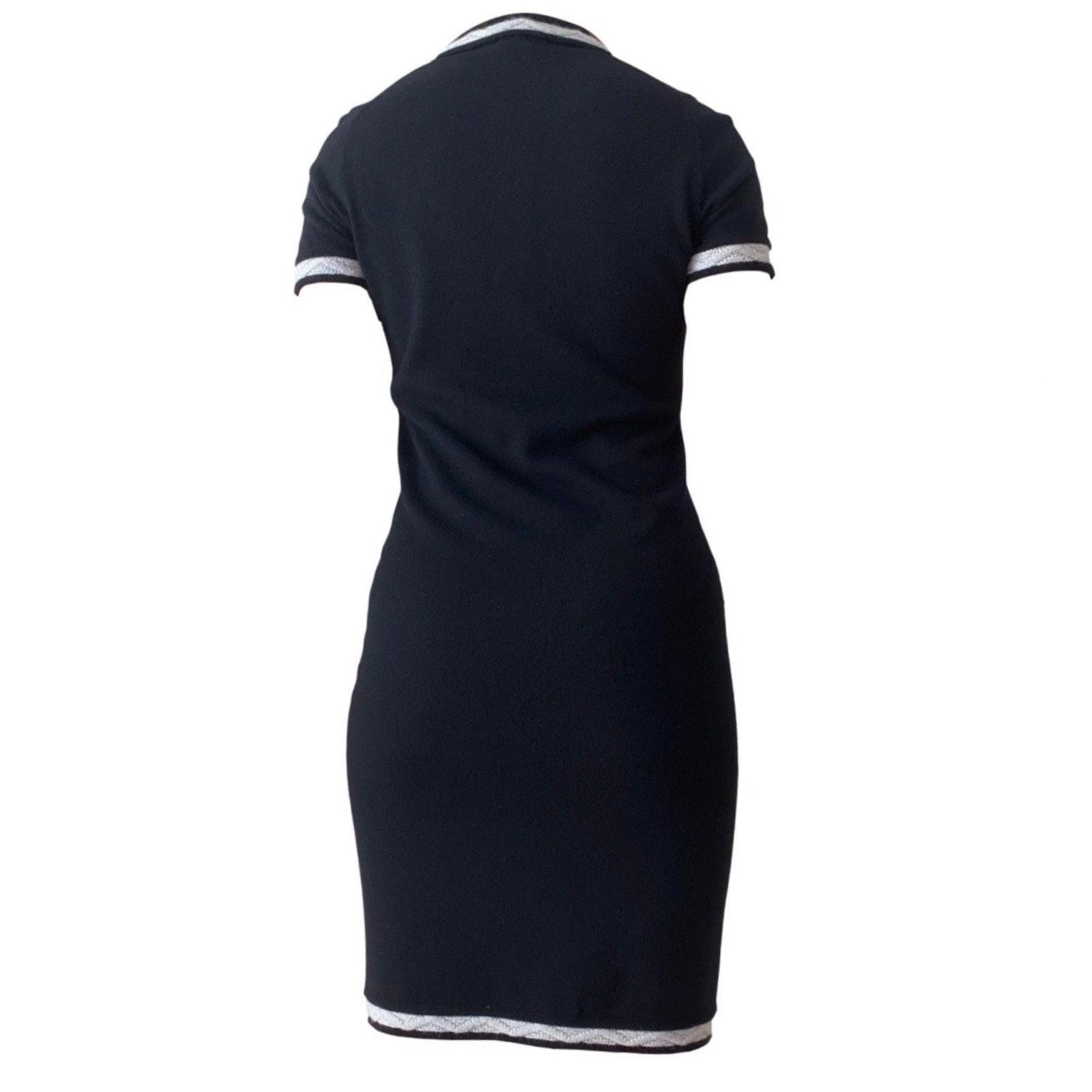 Chanel Black Cashmere Logo Dress