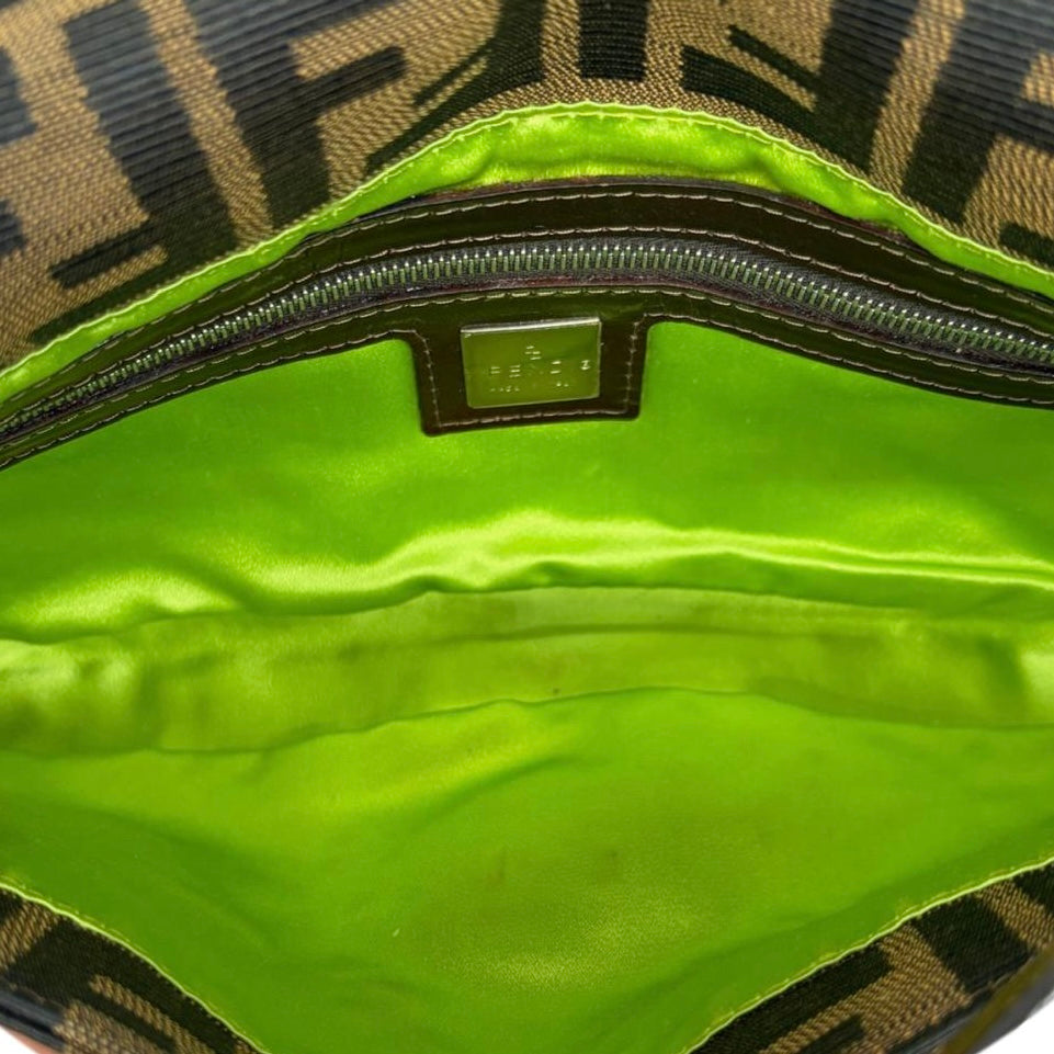 Fendi Logo Floral Baguette