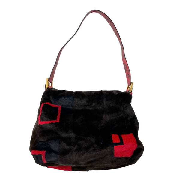 Fendi Mink Colorblocked Mamma Baguette Bag