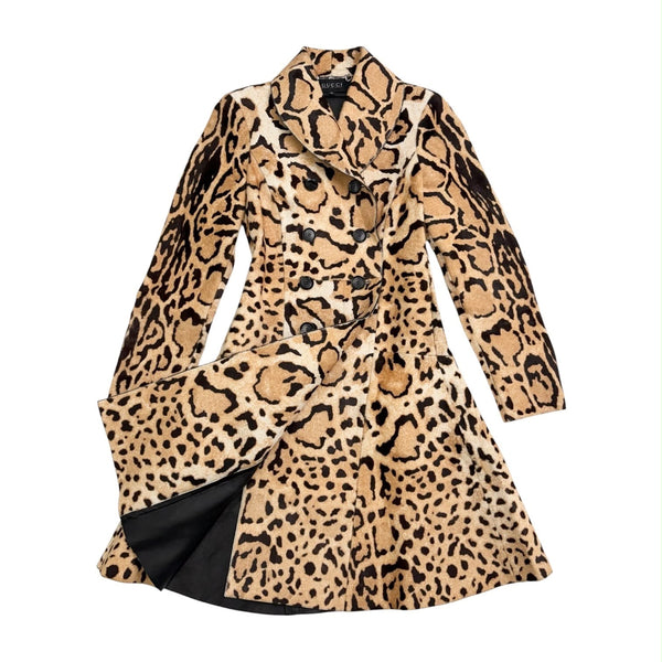 Gucci Cheetah Calfhair & Leather Jacket