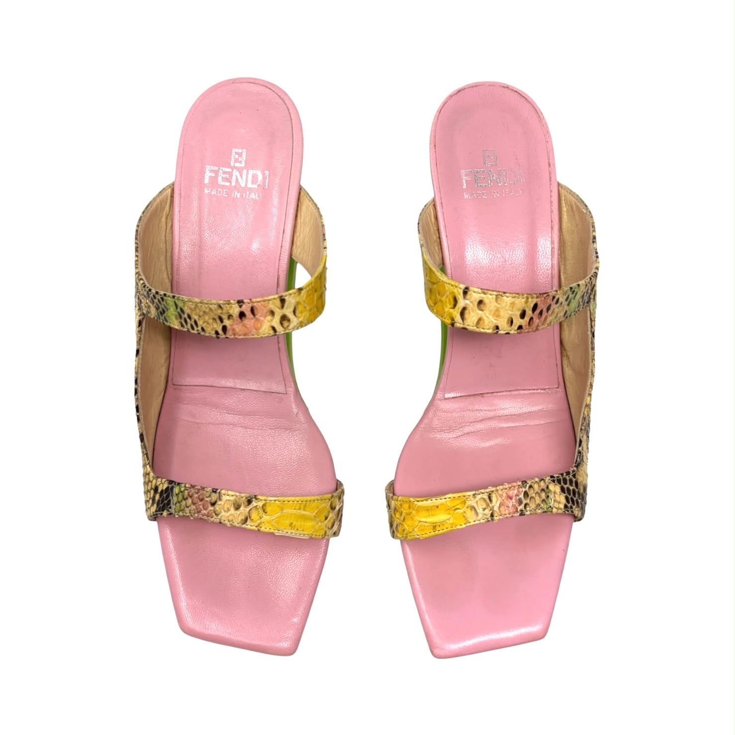 Fendi Multicolor Cut-Out Wedge
