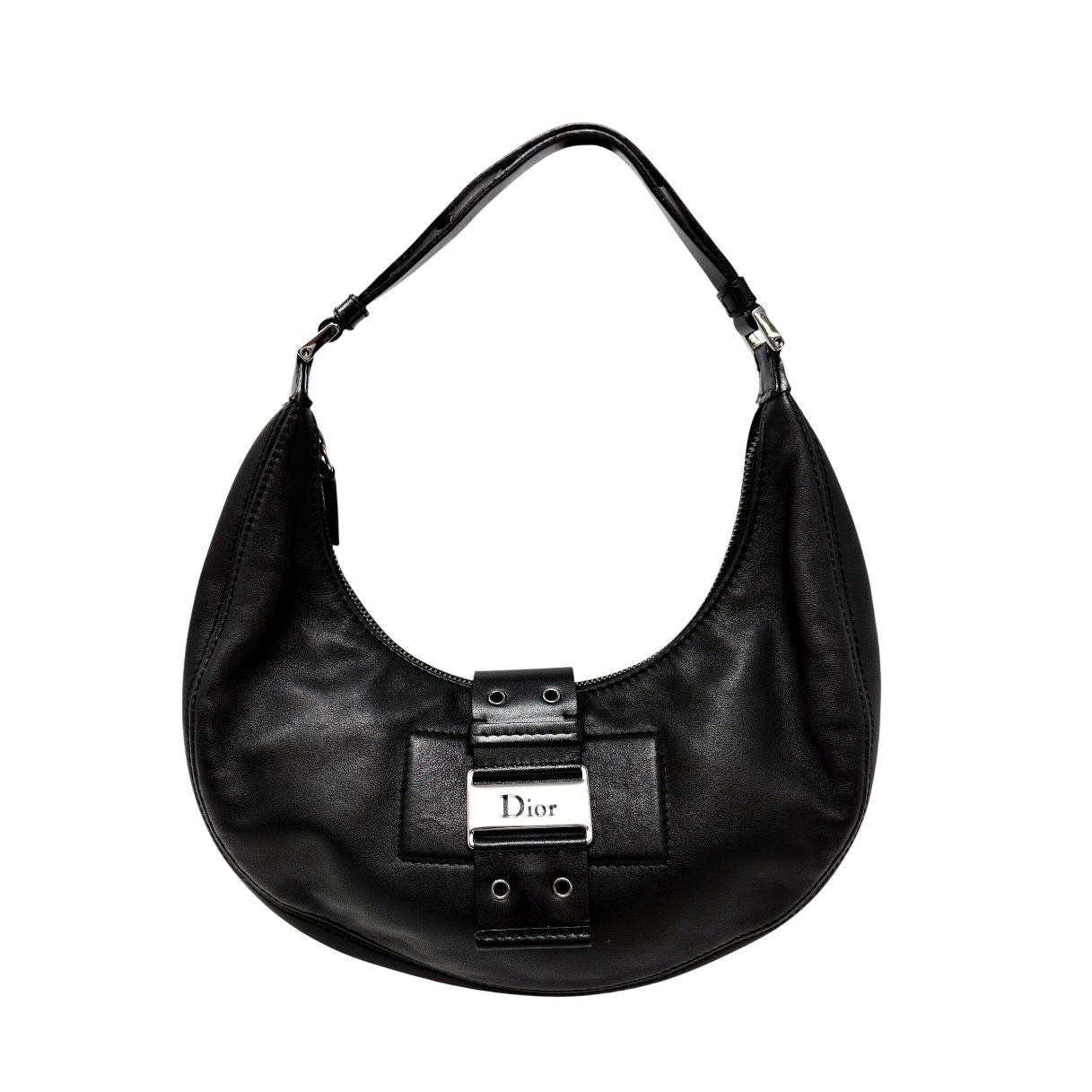 Dior Black Leather Shoulder Bag