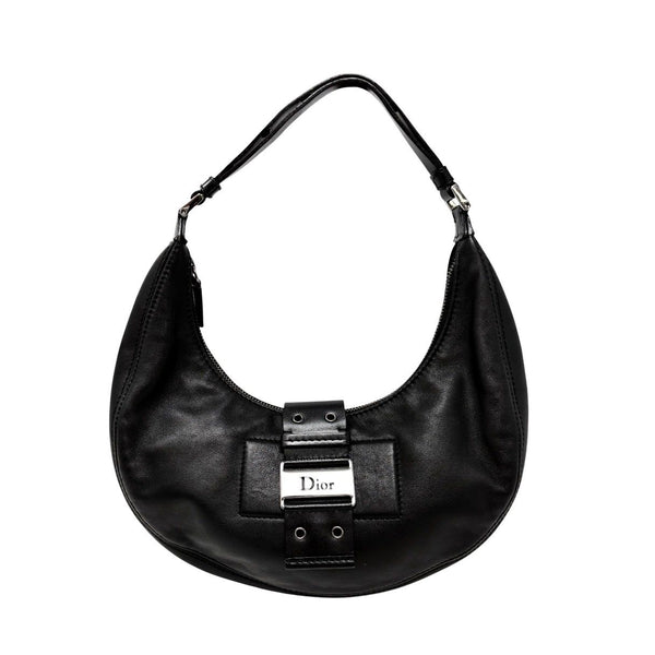 Dior Black Leather Shoulder Bag