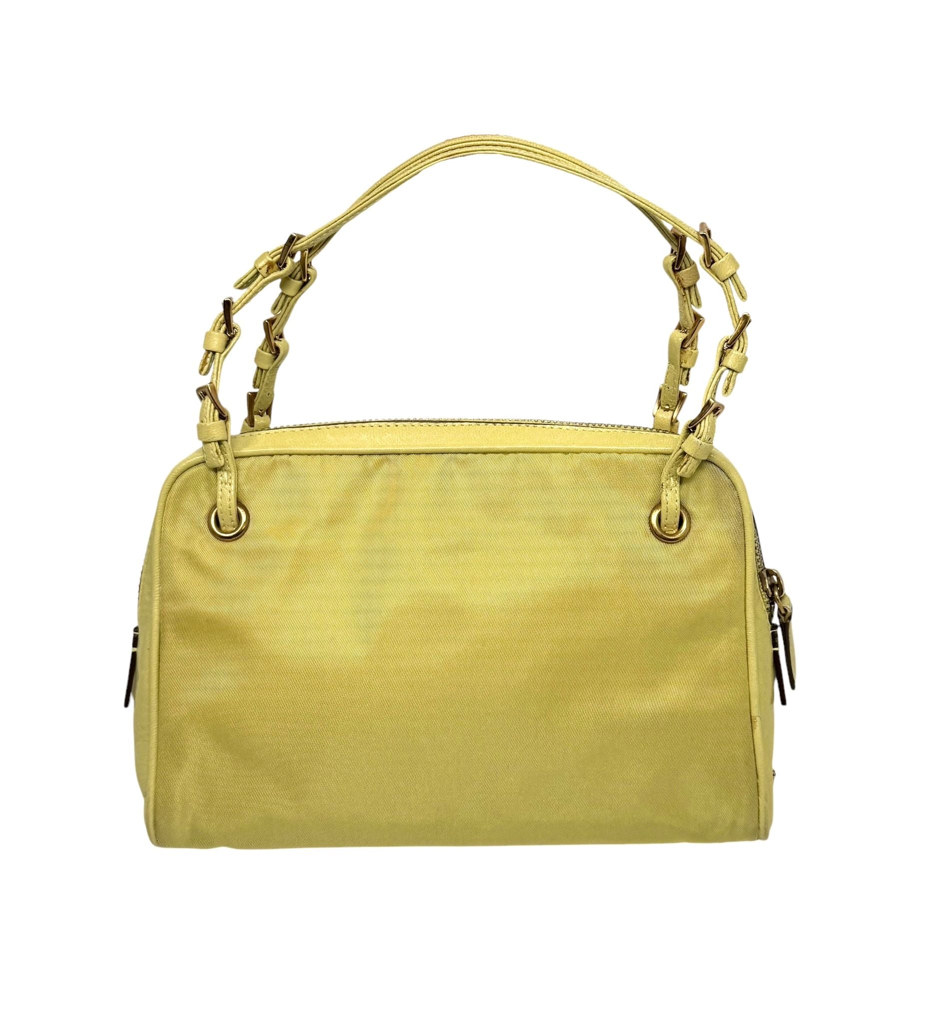 Prada Yellow Mini Nylon Bag