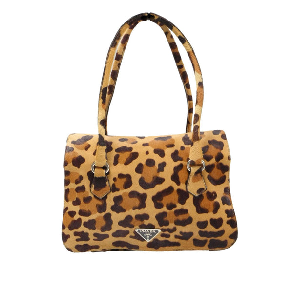 Prada Cheetah Calf-hair Shoulder Bag