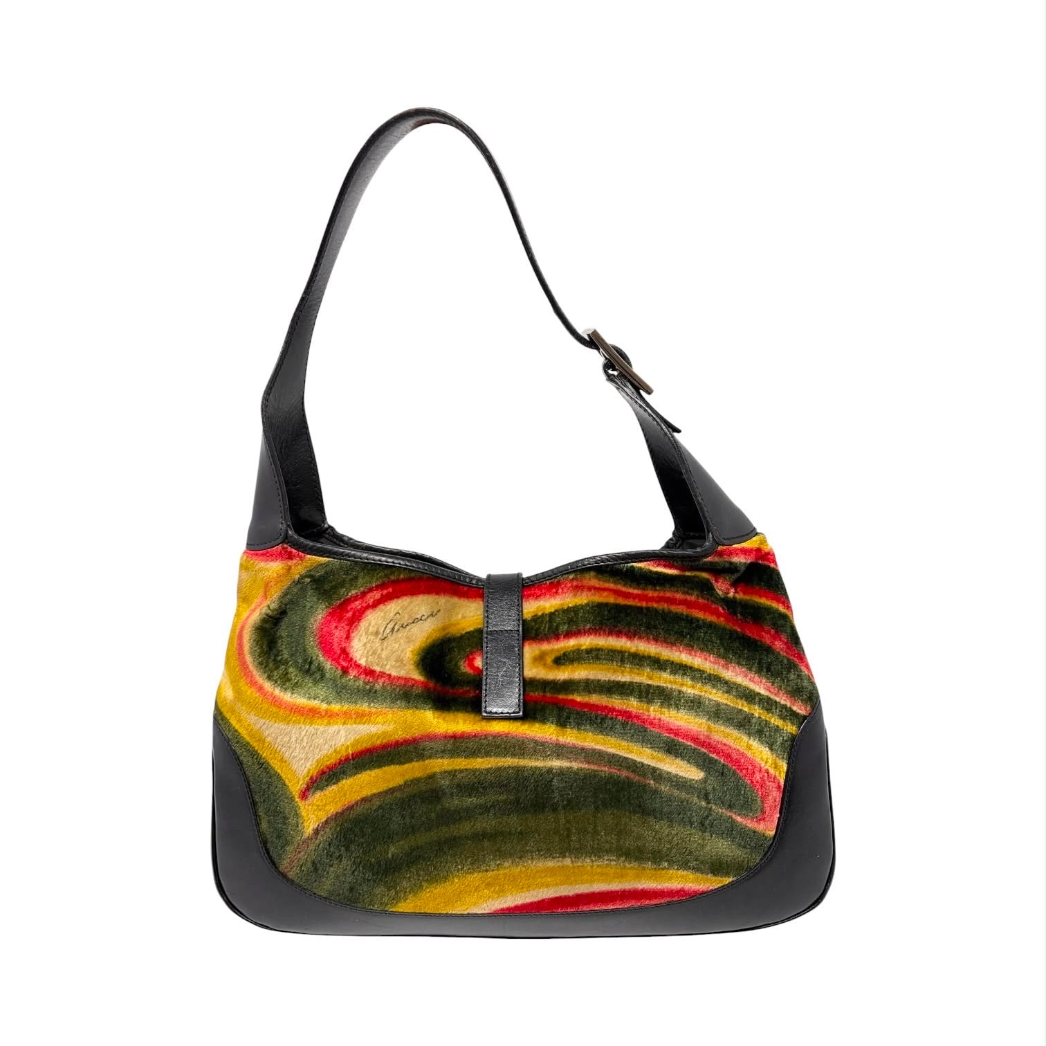 Gucci Velvet Psychedelic Jackie Bag