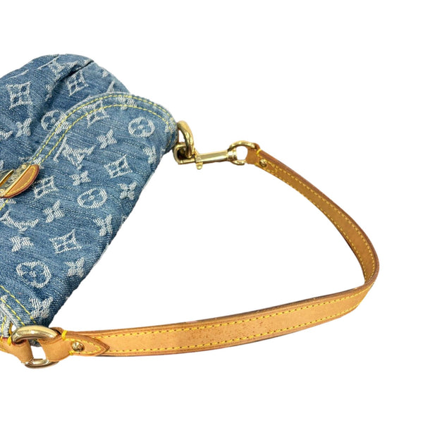 Louis Vuitton Denim Logo Shoulder Bag
