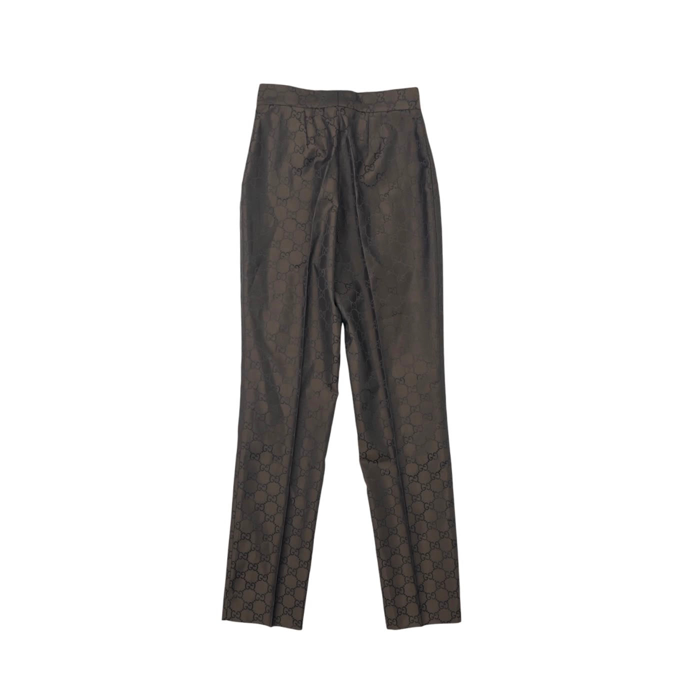 Gucci Brown Logo Trousers