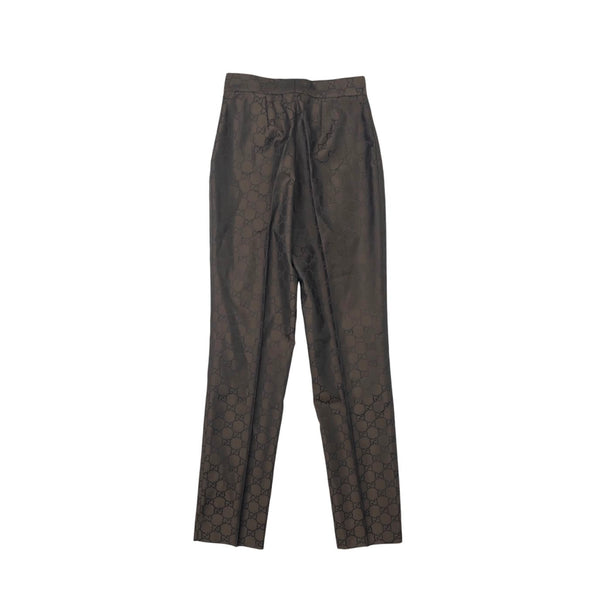 Gucci Brown Logo Trousers
