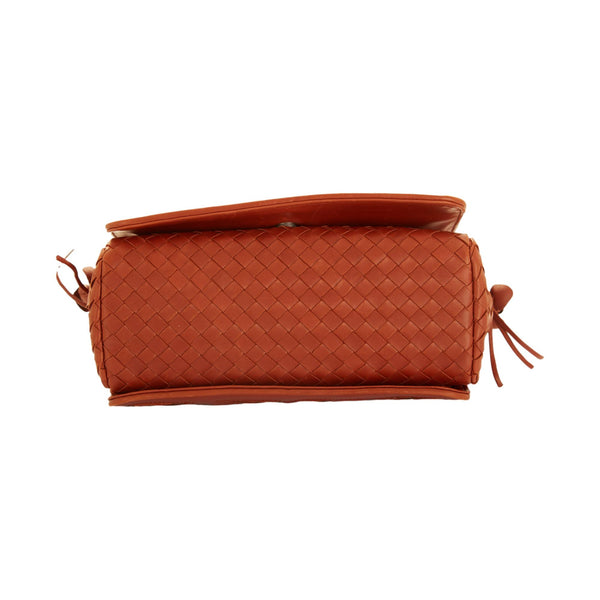 Bottega Veneta Brown Floral Appliqué Bag