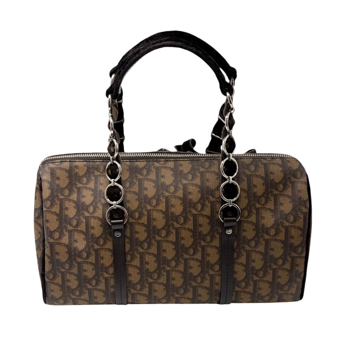 Dior Brown Romantique Top Handle Bag