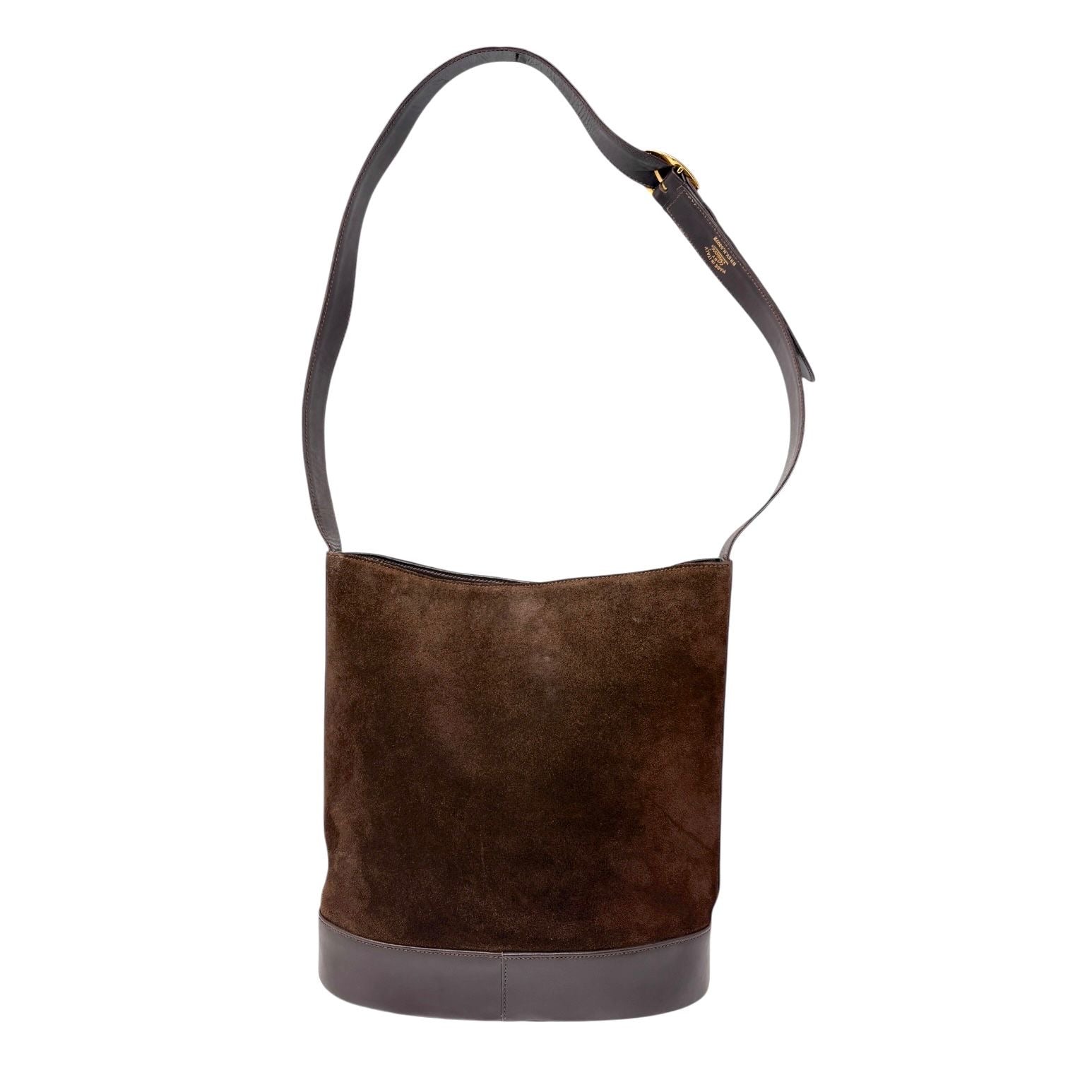 Gucci Brown Suede Horsebit Shoulder Bag