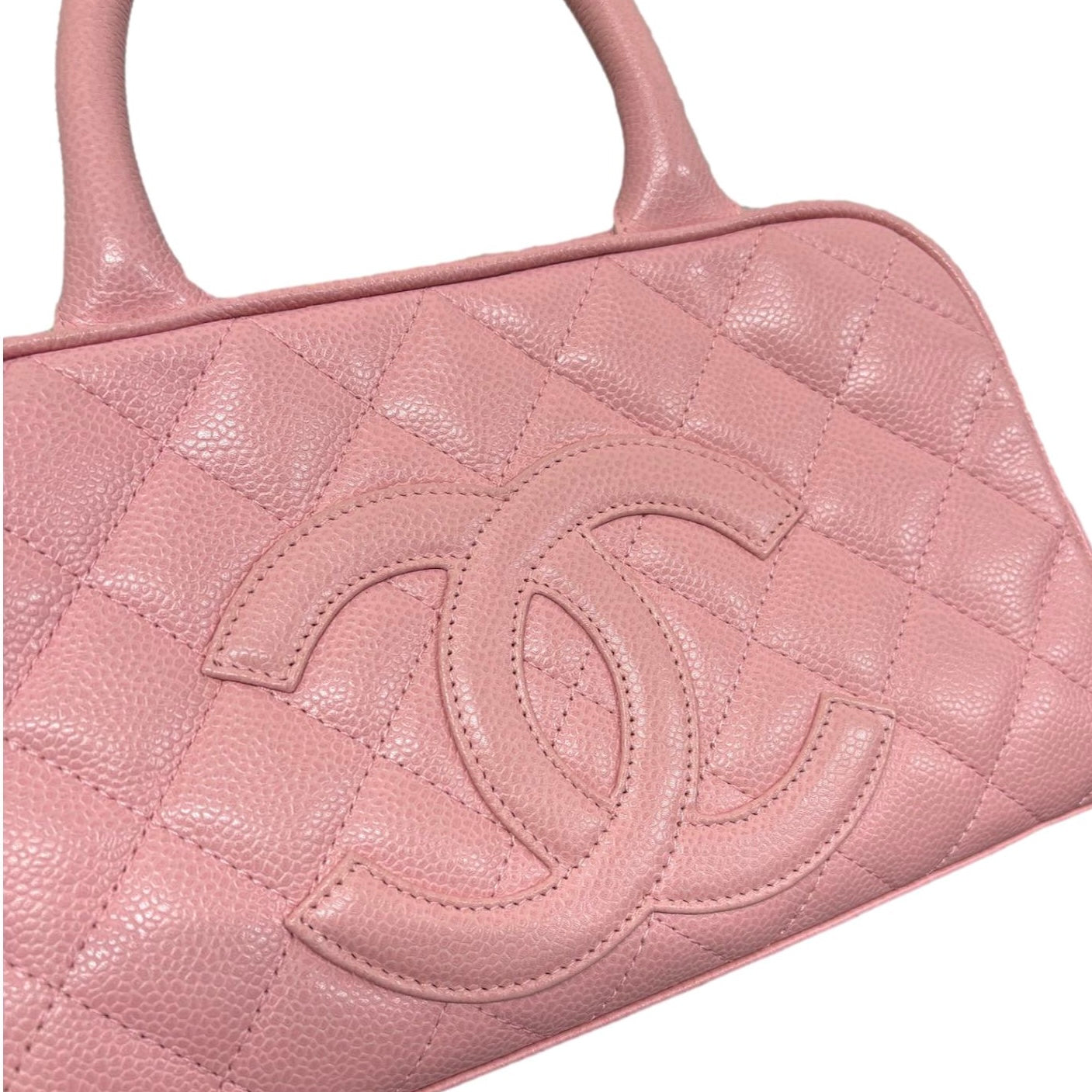 Chanel Pink Caviar Mini Boston Bag