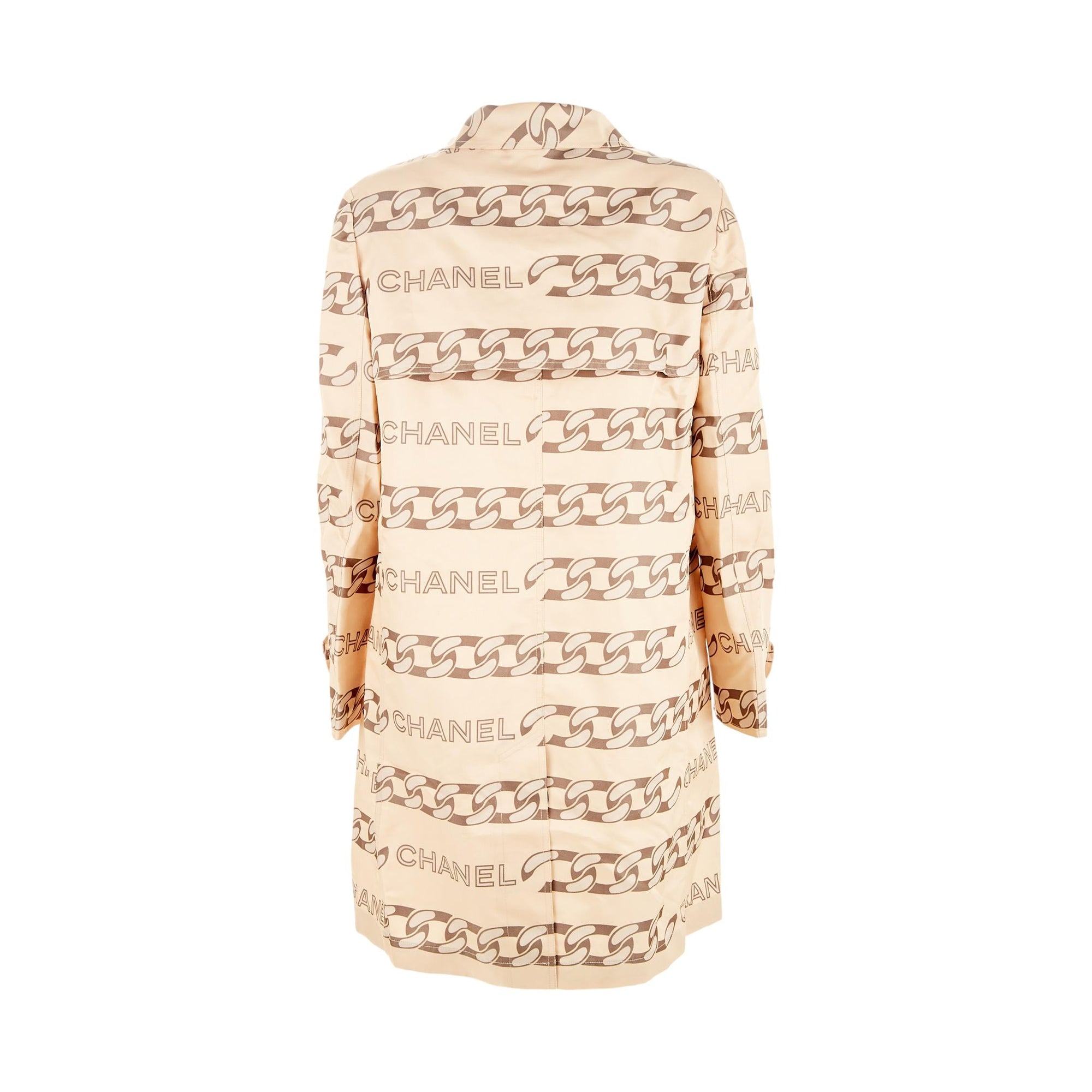 Chanel Chain Tan Trench Coat