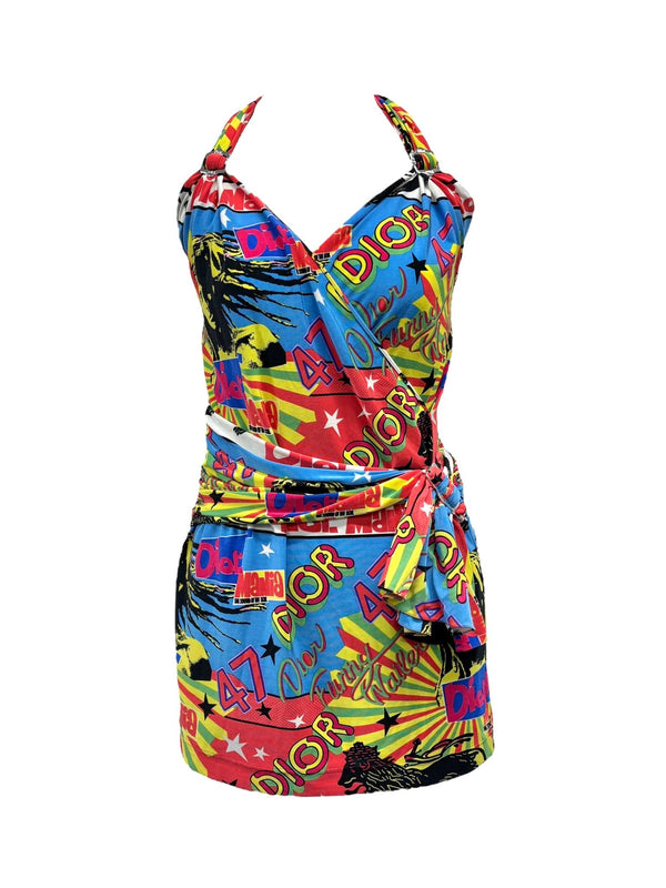 rasta mini dress Women's Rasta A-Line Loose Fitting Mini Dress