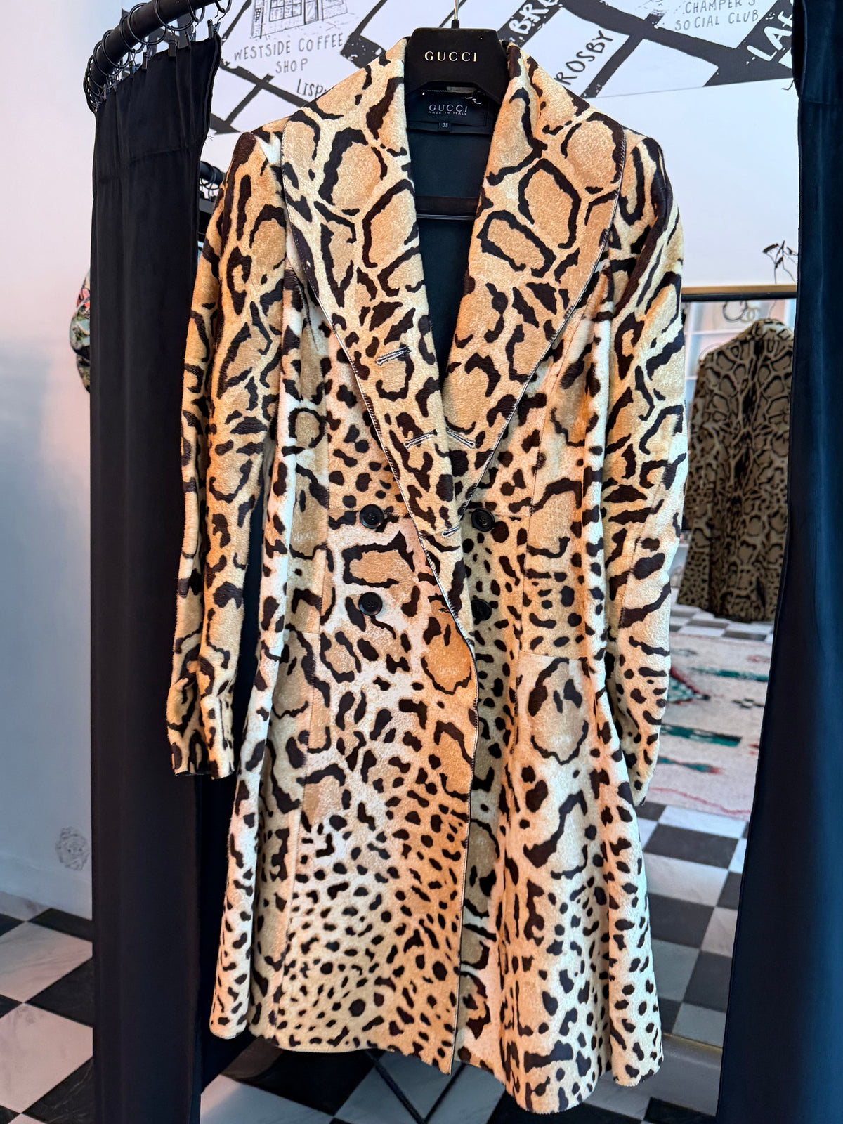Gucci Cheetah Calfhair & Leather Jacket