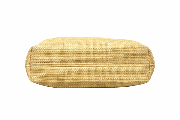 Chanel Tan Straw Top Handle Bag