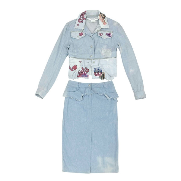 Dior Speedway Denim Skirt Set