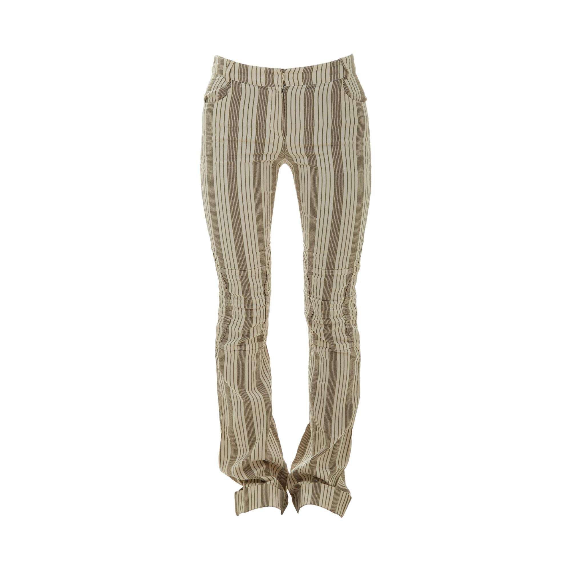 Dior Striped Logo Grey Pants