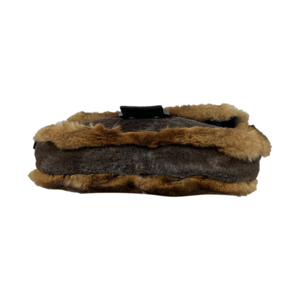 Fendi Brown Fur Baguette