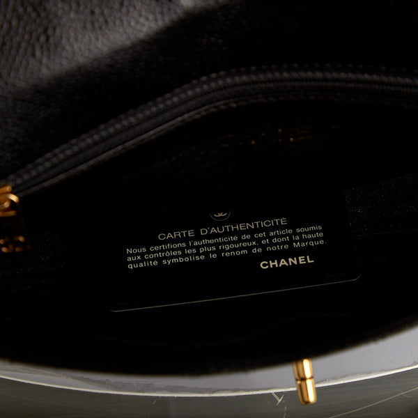 Chanel Black Caviar Flap Shoulder Bag
