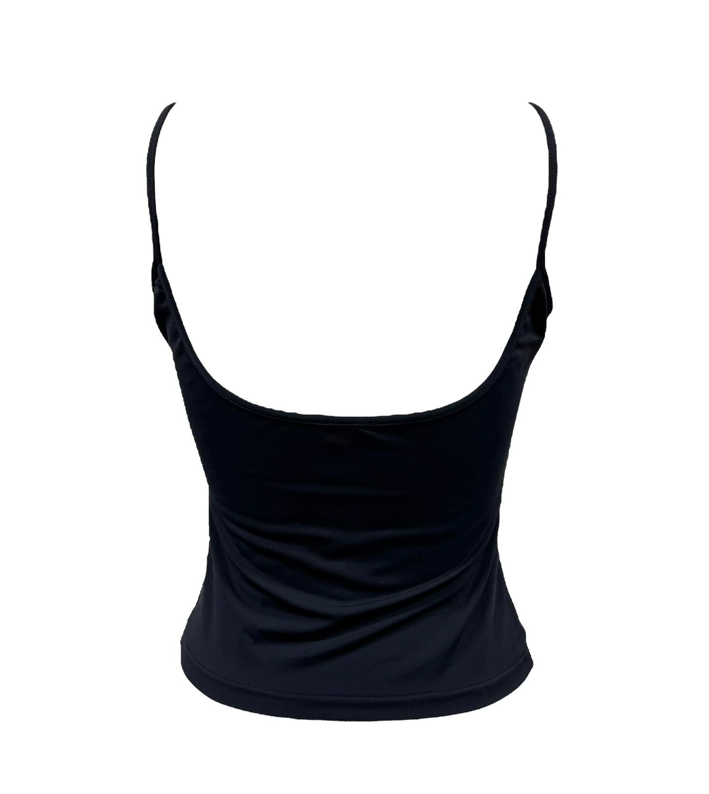 Chanel Black Stretch Tank Top