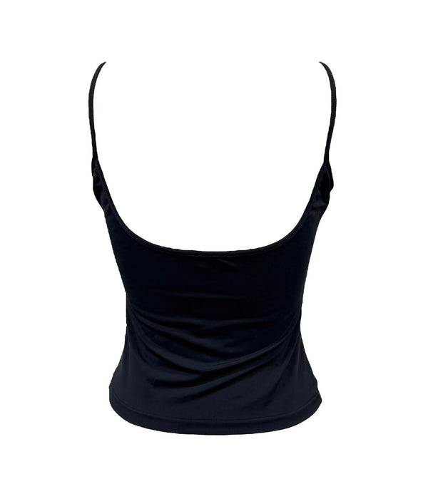 Chanel Black Stretch Tank Top