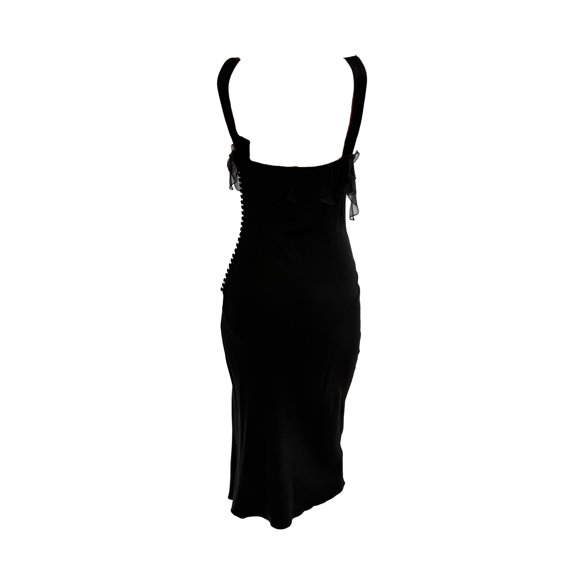 Dior Black Logo Hardware Strap Dress