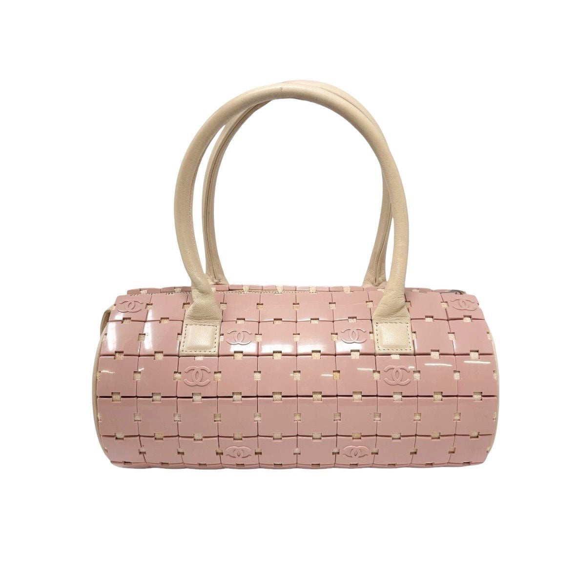 Chanel Pink Logo Cylinder Shoulder Bag